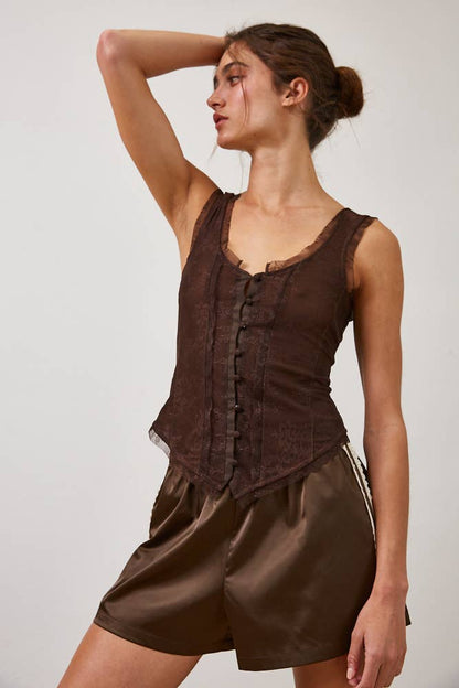 Cocoa Corset Top