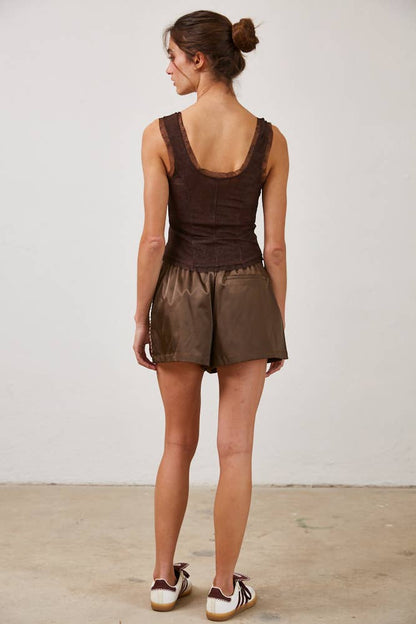Cocoa Corset Top