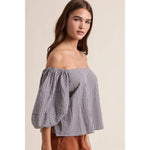 off shoulder gingham top
fourth of july outfit
americana aesthetic
gingham blouse
puff sleeve blouse
black and white gingham top
off shoulder summer top
cotton gingham blouse
women's gingham shirt
puff sleeve gingham top
summer statement top
casual cotton blouse
romantic summer top
lightweight cotton top
boutique women's clothing
gingham fashion trend
black checkered blouse
feminine summer blouse
off shoulder cotton top
casual summer outfit
gingham puff sleeve shirt
weekend outfit top