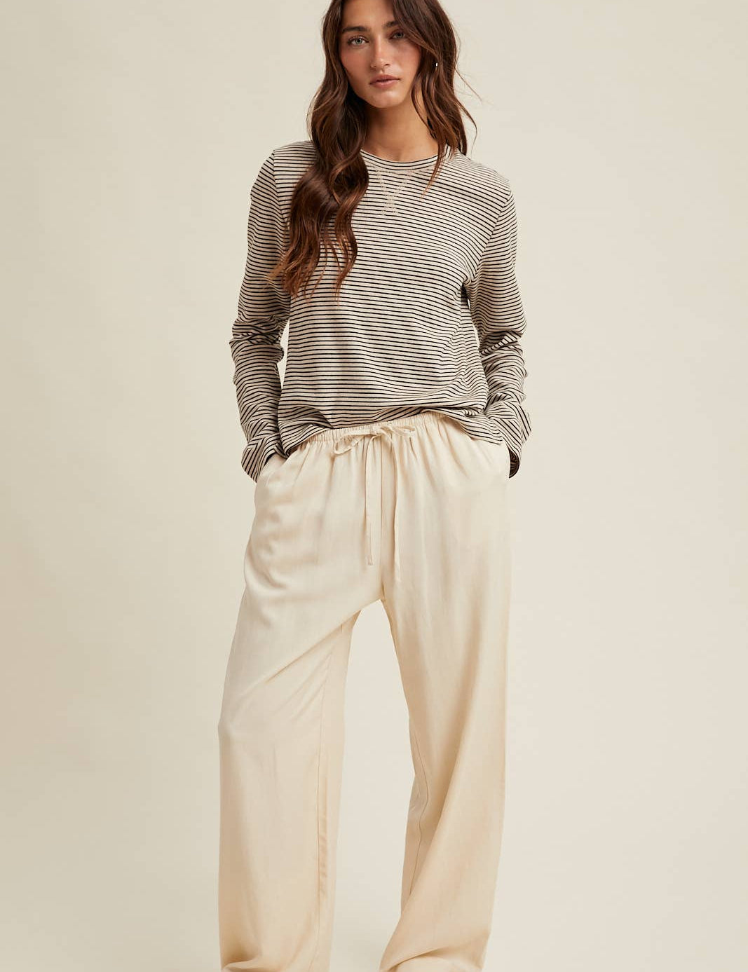 linen blend wide leg pants women
elastic waist linen pants women
drawstring linen summer pants
cream linen straight leg pants
lightweight breathable summer pants
women’s relaxed linen trousers
vacation linen pants outfit
summer travel outfit linen pants
neutral summer wide leg pants
summer spritz collection linen pants
women’s lightweight linen trousers