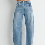 barrel jeans, light wash, light wash jeans, summer jeans