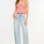 wide leg jeans women, colorblock denim jeans, light wash wide leg jeans, two tone jeans women