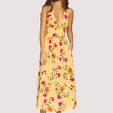 yellow floral midi dress women
halter open back dress
summer wedding guest dress
romantic floral boutique dress
vacation dinner dress women
bright floral occasion dress
feminine midi dress boutique
garden party dress women
resort wear dress women
west of may spritz collection