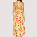 yellow floral midi dress women
halter open back dress
summer wedding guest dress
romantic floral boutique dress
vacation dinner dress women
bright floral occasion dress
feminine midi dress boutique
garden party dress women
resort wear dress women
west of may spritz collection