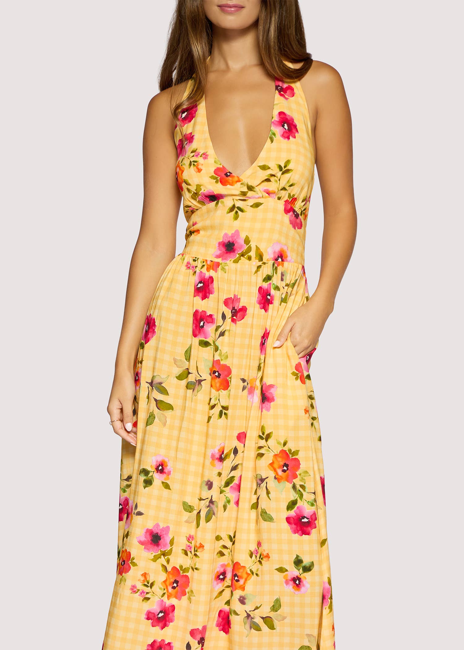 yellow floral midi dress women
halter open back dress
summer wedding guest dress
romantic floral boutique dress
vacation dinner dress women
bright floral occasion dress
feminine midi dress boutique
garden party dress women
resort wear dress women
west of may spritz collection