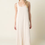 cream maxi tank dress
relaxed summer maxi dress
minimal neutral maxi dress
vacation maxi dress women
sleeveless a line maxi dress
resort wear boutique dress
travel day outfit women
lightweight summer dress
coastal neutral maxi dress
west of may spritz collection