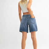 Long denim shorts, Jorts, Jean shorts, long shorts, mom shorts 