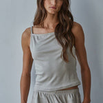 spaghetti strap lounge tank women
soft jersey cami top women
travel outfit tank top women
matching lounge set tank
viscose stretch camisole women
elevated loungewear tank top
minimal summer cami women
comfortable travel outfit top
neutral matching set top
summer spritz collection top