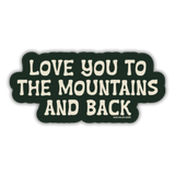 outdoorsy sticker, water bottle sticker, mountain sticker, gift idea