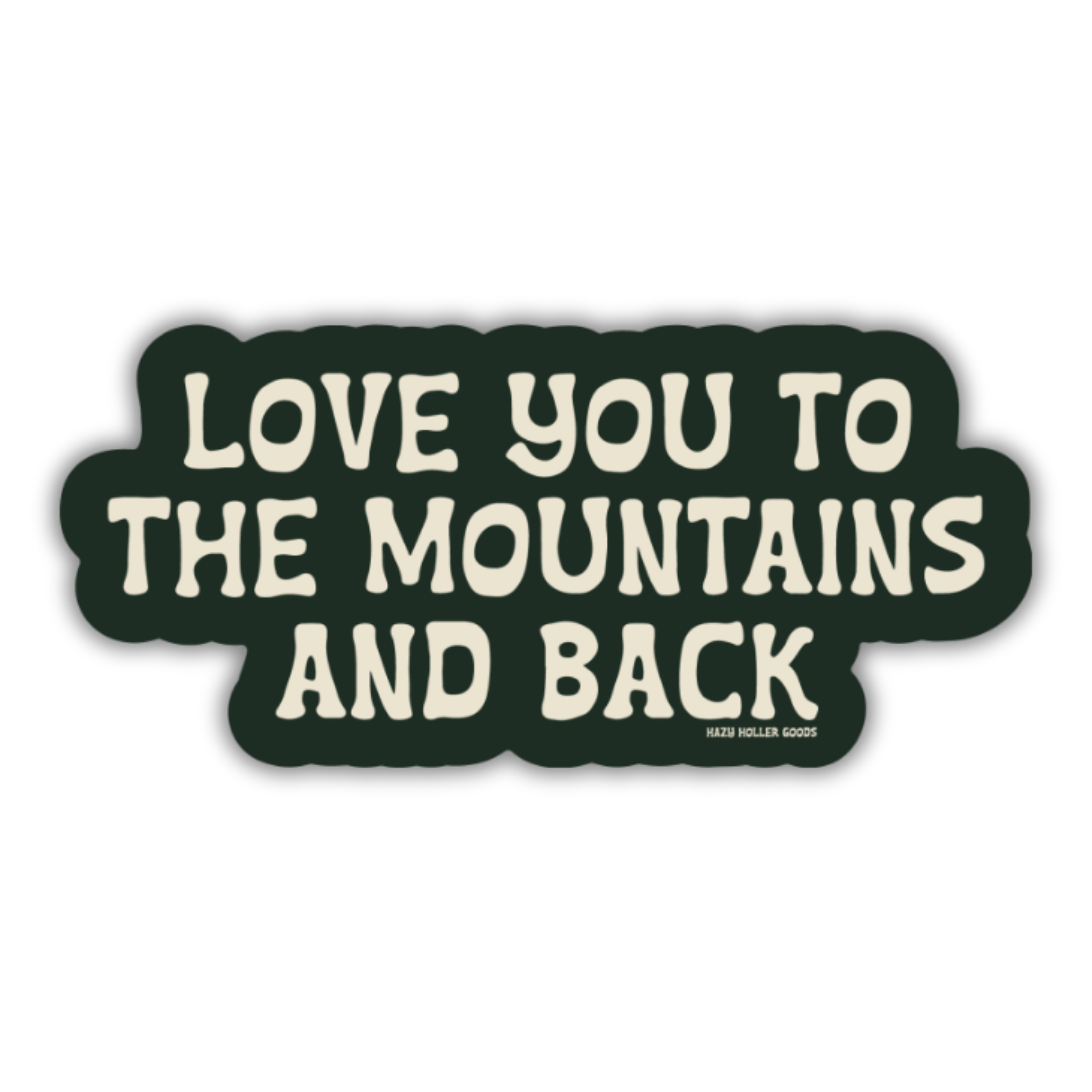outdoorsy sticker, water bottle sticker, mountain sticker, gift idea