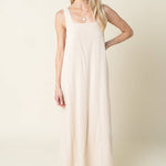 cream maxi tank dress
relaxed summer maxi dress
minimal neutral maxi dress
vacation maxi dress women
sleeveless a line maxi dress
resort wear boutique dress
travel day outfit women
lightweight summer dress
coastal neutral maxi dress
west of may spritz collection