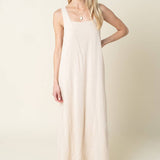cream maxi tank dress
relaxed summer maxi dress
minimal neutral maxi dress
vacation maxi dress women
sleeveless a line maxi dress
resort wear boutique dress
travel day outfit women
lightweight summer dress
coastal neutral maxi dress
west of may spritz collection
