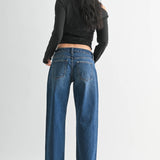studded baggy dark jeans