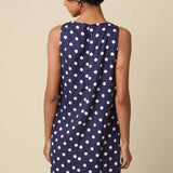 navy polka dot dress
sleeveless mini dress
linen blend dress
navy summer dress
polka dot shift dress
classic summer dress
linen rayon dress
women's sleeveless dress
fourth of july outfit
americana 
patriotic
vintage inspired dress
casual summer outfit
navy and white polka dot dress
lightweight summer dress
boutique women's clothing
timeless mini dress
vacation dress women
classic americana style
everyday summer dress
round neck mini dress
coastal summer outfit
women's linen blend dress