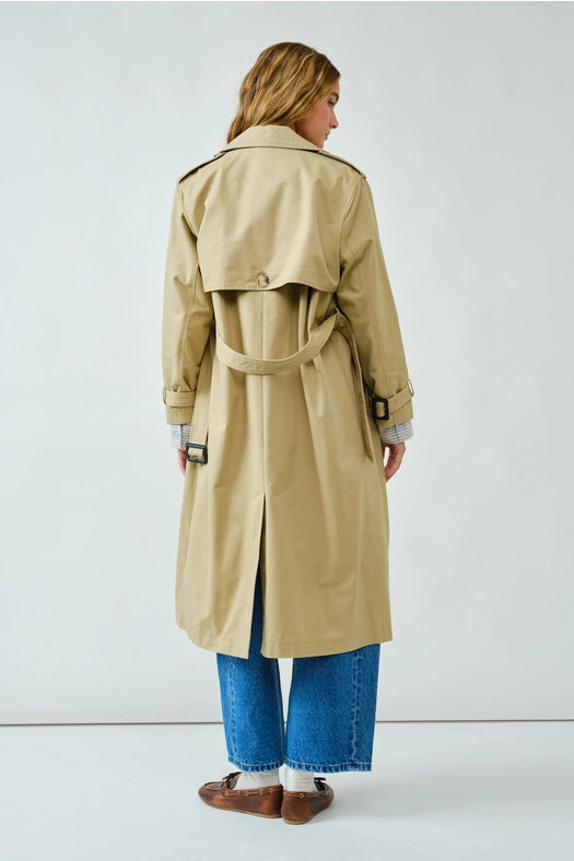 Market Street Trench – Oversized Cotton Twill Coat