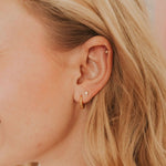 cross stud earrings, gold cross studs, sterling silver cross earrings, minimalist stud earrings