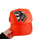 tattoo panther trucker hat, tattoo trucker hat, mothers day trucker hat, mother trucker hat, orange trucker hat, edgy trucker hat