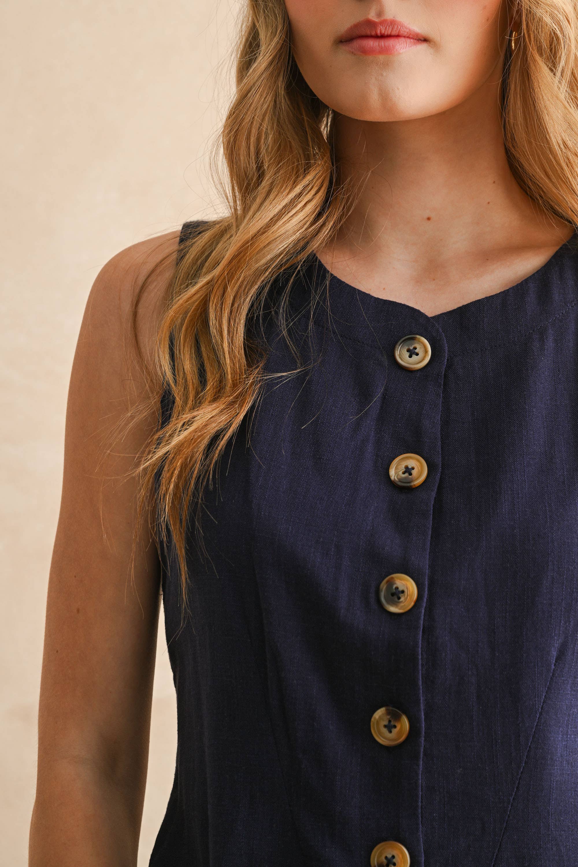 navy linen dress
button front linen dress
sleeveless mini dress
navy summer dress
linen shift dress
navy casual dress
linen dress with pockets
button front mini dress
fully lined linen dress
adjustable back tie dress
classic summer dress
navy sleeveless dress
boutique linen clothing
vacation dress women
timeless summer style
casual linen dress
women's linen mini dress
easy summer outfit
linen dress with buttons
americana summer fashion