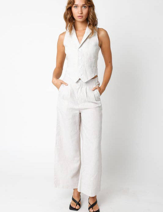 white linen wide leg pants women
high waisted linen trousers
breathable summer linen pants
wide leg vacation pants women
elevated linen trousers women
neutral summer pants outfit
women’s lightweight linen trousers
coastal chic linen pants
summer dinner outfit pants
summer spritz collection pants