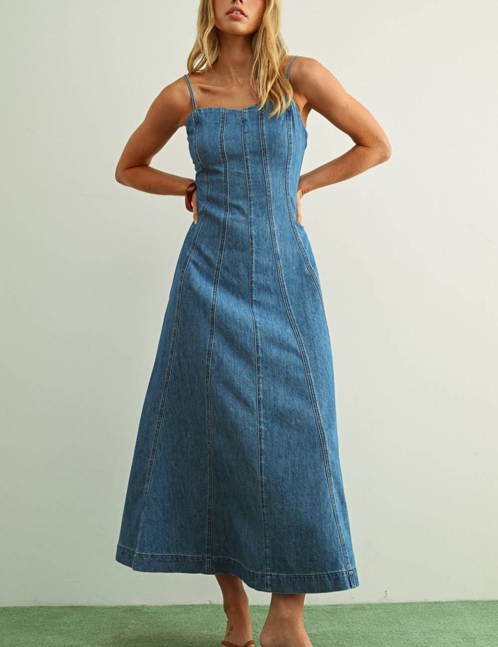 denim midi dress
a line denim dress
paneled denim dress
adjustable strap denim dress
lightweight denim dress
summer denim midi dress
cotton denim dress women
casual midi denim dress
denim dress with pockets
boutique denim dress