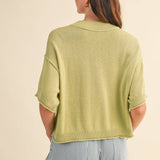 lightweight sweater tee
short sleeve knit top
mock neck sweater tee
cropped sweater top
soft knit tee women
lightweight knit pullover
casual sweater tee
everyday knit top
boutique sweater tee
relaxed fit knit top
