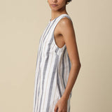 striped open back mini dress
linen blend summer mini dress
coastal striped dress women
open back vacation dress
resort wear mini dress
cotton linen striped dress
summer brunch dress boutique
european summer outfit women
blue striped sleeveless mini dress
west of may spritz collection