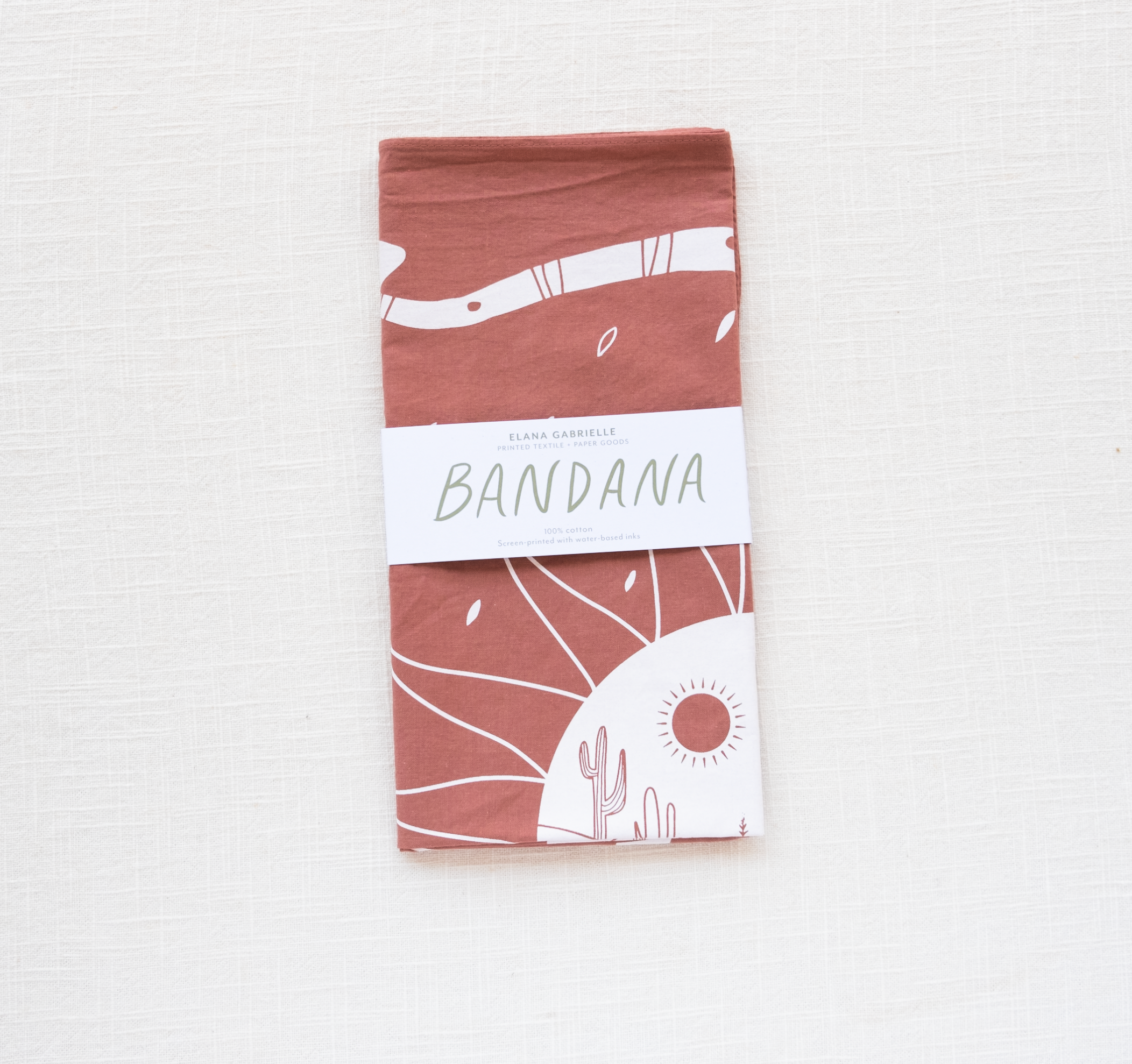 whimsical bandana, womens accessories, johnson city womens accessories, neck scarf, bandana, 100% cotton bandana, desert bandana, western accessories