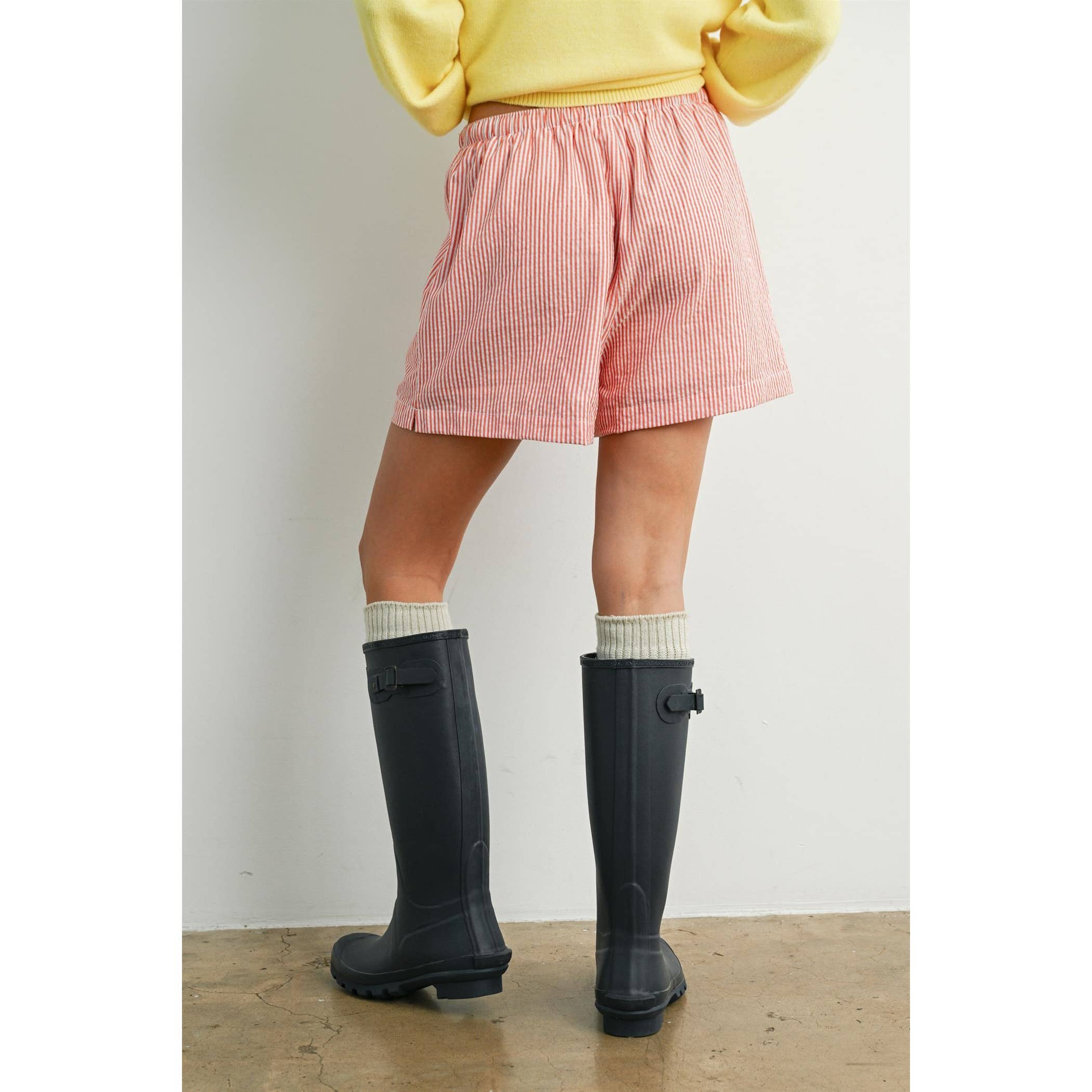 red striped drawstring shorts
coastal summer shorts women
lightweight vacation shorts
relaxed striped lounge shorts
elastic waist casual shorts women
resort wear boutique shorts
beach vacation outfit women
casual coastal style shorts
summer drawstring shorts women
west of may spritz collection