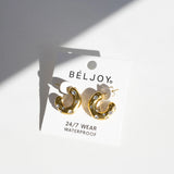 Seaside Crystal Hoop Earrings