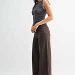 brown wide leg jeans, dark brown jeans, chocolate brown jeans, high rise wide leg jeans, women’s brown denim, full length jeans, fall denim, wide leg denim, high waisted brown jeans, 32 inch inseam jeans, dark brown pants