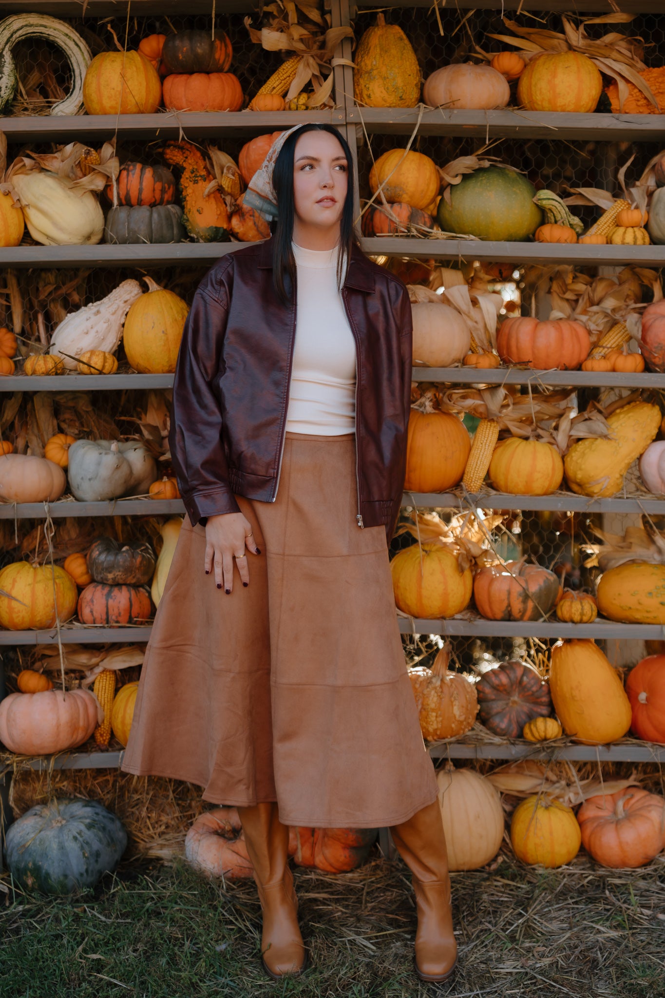 leather jacket, vegan leather jacket, burgundy leather bomber jacket, oversized leather jacket, fall aesthetic, pumpkin patch outfit, fall jacket