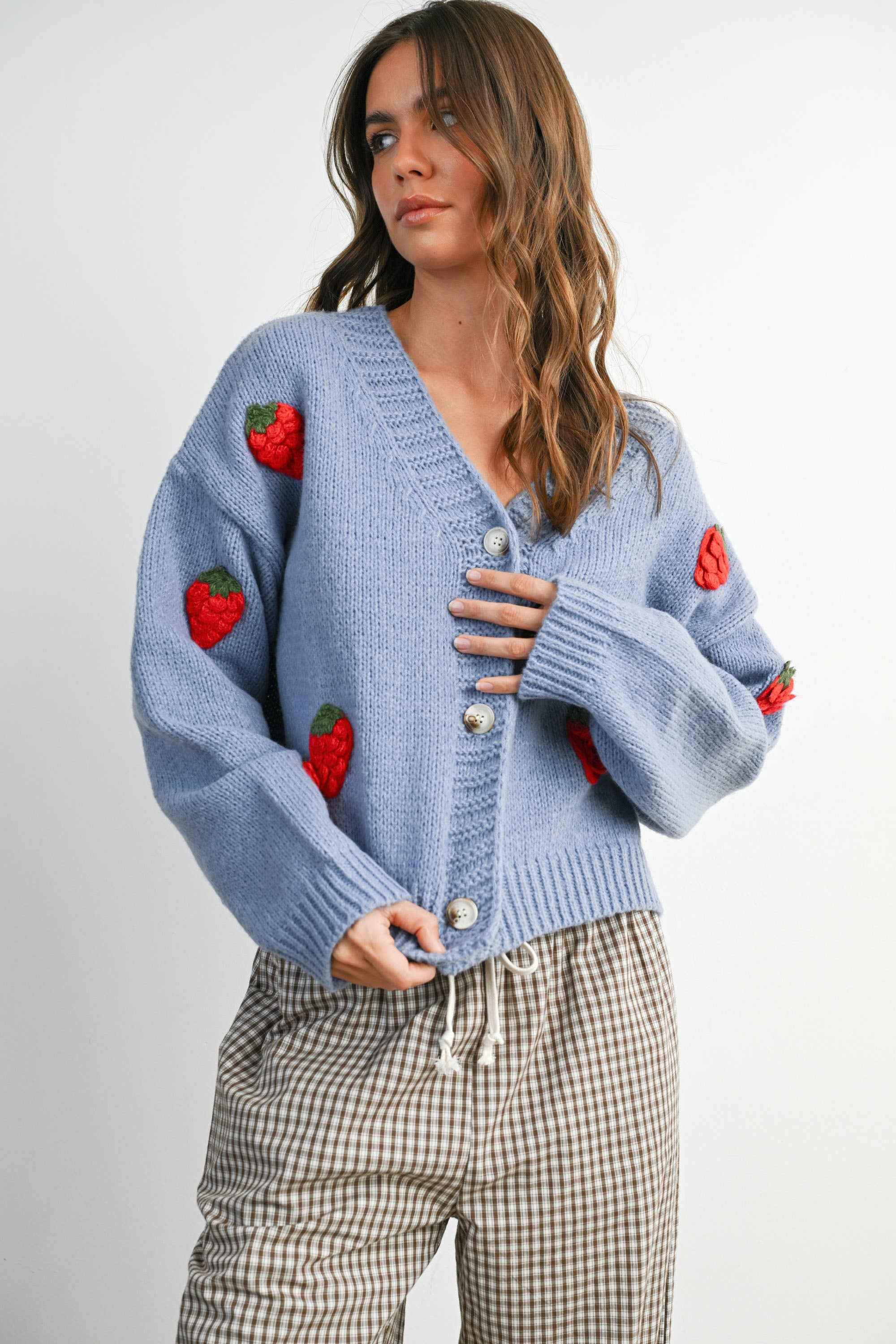 strawberry cardigan
embroidered cardigan
cropped cardigan sweater
button front cardigan
lightweight cardigan
playful cardigan sweater
layering cardigan
spring cardigan sweater
mom friendly cardigan
boutique cardigan
west of may cardigan