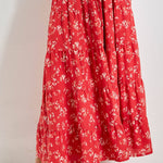 red floral tiered maxi skirt with pockets
lightweight floral maxi skirt with elastic waist
plus size summer skirt 
americana aesthetic
flowy red summer skirt with adjustable drawstring waist
tiered floral maxi skirt with lining
red floral boho skirt with pockets
feminine floral print maxi skirt for summer
relaxed fit tiered maxi skirt in red floral print
lightweight floral skirt with elastic waistband