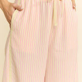 pink stripe wide leg pants
elastic waistband striped pants
vertical stripe summer pants
lightweight pull on pants
striped lounge pants women
wide leg pants with pockets
blush stripe pants women
relaxed fit summer trousers
comfortable boutique wide leg pants
plus size friendly wide leg pants
plus size pants
plus size summer pants