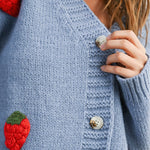 strawberry cardigan
embroidered cardigan
cropped cardigan sweater
button front cardigan
lightweight cardigan
playful cardigan sweater
layering cardigan
spring cardigan sweater
mom friendly cardigan
boutique cardigan
west of may cardigan