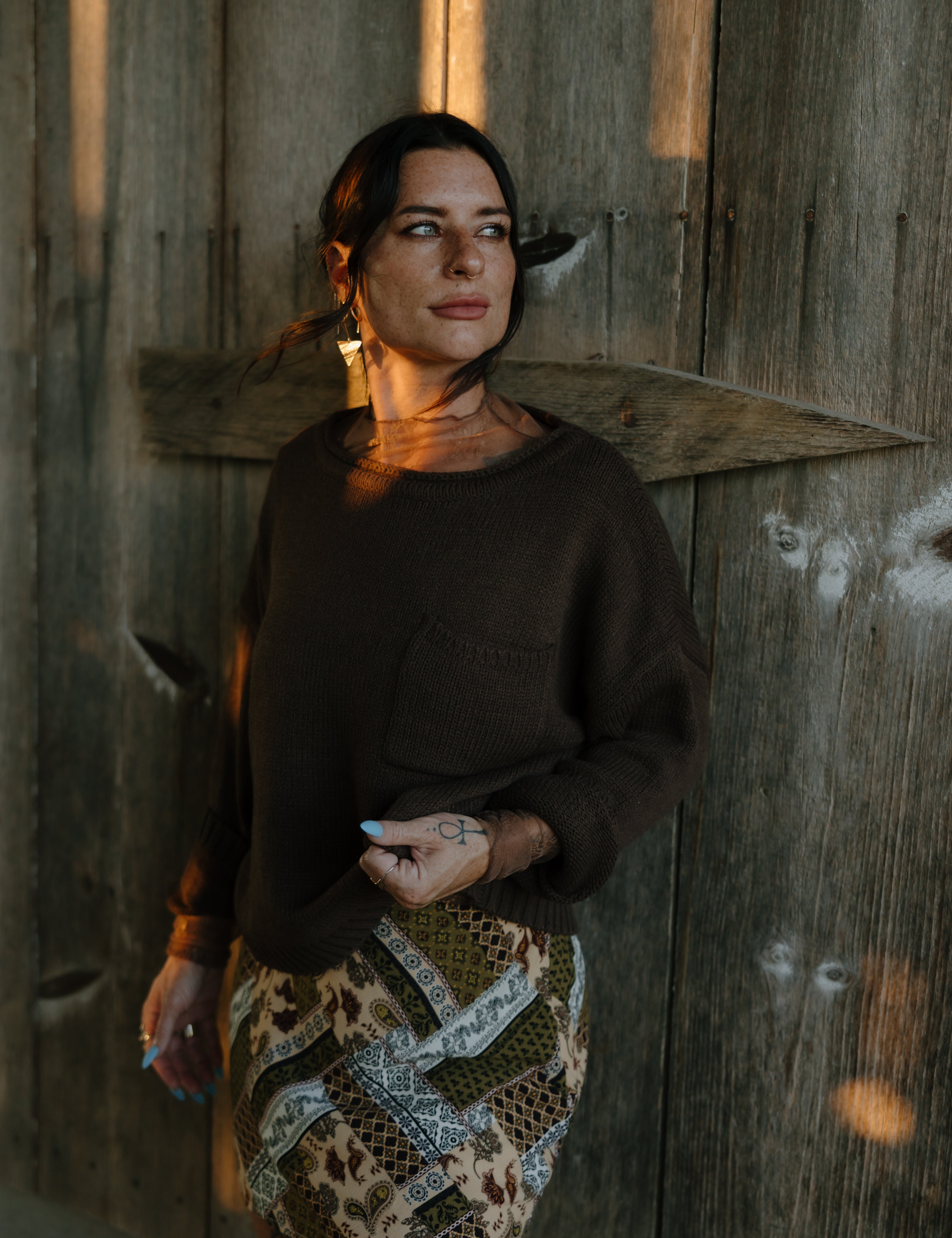paisley skort, sweater outfit, western outfit, miniskirt outfit